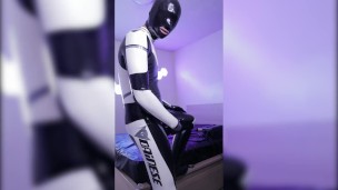PLAYING IN RUBBER BIKER