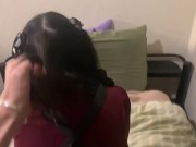 【主観&自撮り】 地雷彼女のあと主観で見る着衣セックス Ground Mine Girl Noa goth point of view shot & selfie Cumshot 14/16