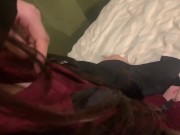 【主観&自撮り】 地雷彼女のあと主観で見る着衣セックス Ground Mine Girl Noa goth point of view shot & selfie Cumshot 3/16