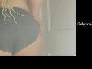 Walking in short shorts butt teasing!  11/16