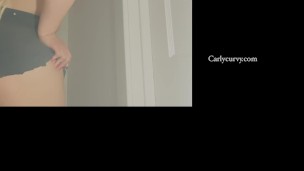 Walking in short shorts butt teasing! 