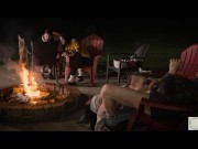 Cock sucking around the fire 10/16