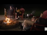 Cock sucking around the fire 11/16