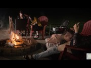 Cock sucking around the fire 8/16