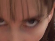 The brunette beast sucks my balls completely dirty until I wank the whole hot fuck broth in her face. 12/16