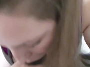 Slutty step sister sucks big black cock 3/16