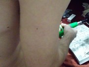 Solo male fucks pussy machine 3/16