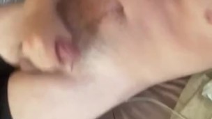 I jerk off in the summer heat with massive cumshot 