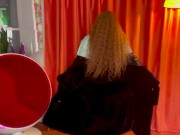 big ass BBW model does slow strip tease and cat walk, getting progressively hornier while stripping 4/16