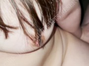 【人妻日記】騎乗位で巨乳人妻を接写ハメ撮り　勝手にイキ続ける変態メス奴隷 8/16