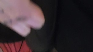 Rave night ends with vibrator play over panties (wet pussy) pt 2