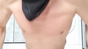 push-ups from the floor naked