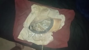Pissing all over clothes before putting back on
