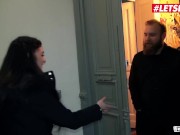 BUMSBUS - Brunette Porn Star Lullu Gun Picks Up Two Guys To Fuck Them - LETSDOEIT 12/16