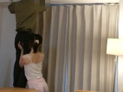 【彼氏持ち】遠距離恋愛中のJD女子大生がエアコン業者をまさかのエチエチ誘惑　フェラ抜き　たまらず口内射精　個人撮影　スマホ撮影 5/16