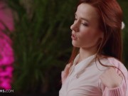 ULTRAFILMS Redhead girl Sherice masturbating to porn playing on her phone 8/16