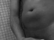 CumShot!! Strokin My SexXy Black Cock in Black nWhite #RateMySexXyBBC #DickPicArtist #BBCSexTrainer 12/16