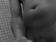 CumShot!! Strokin My SexXy Black Cock in Black nWhite #RateMySexXyBBC #DickPicArtist #BBCSexTrainer 13/16