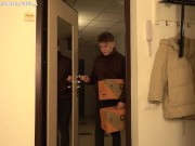 Сourier fucked the girl in the shower 1/16