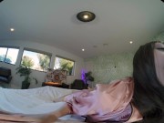 Sexy brunette wakes up horny and wants you to fuck her in virtual reality 3/16