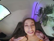 Sexy brunette wakes up horny and wants you to fuck her in virtual reality 5/16