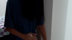 while my employee works I control her vagina