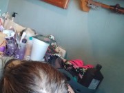 Getting dressed and hitting my bong 10/16