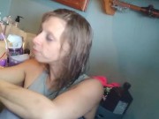 Getting dressed and hitting my bong 4/16