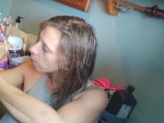 Getting dressed and hitting my bong 5/16