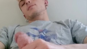 I jerk off with my t-shirt on.