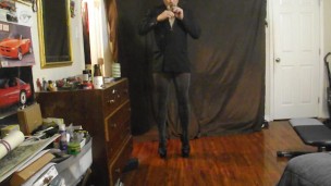 shiny legs and a double breasted jacket lungs that inhale and a dick that says wack it
