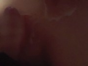 Cumshots over the wife tits from her sucking me 7/16