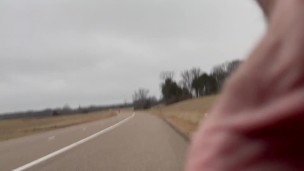 Caught naked on side of Interstate