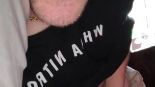 SPREADING PRECUM IN MY FAVORITE HEART PANTIES