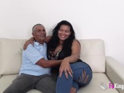 SUPER-BUSTY Ebony mommy loves her new old dude 6/16