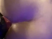 POV of a Chubby Girl Fucking His Ass and Making Him Take the Huge Knot of Her Dildo Over and Over 5/16