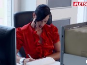 BUMSBUERO - Brunette Secretary Sina Velvet Surprised And Fucked By Coworker - LETSDOEIT 2/16