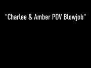 Milf Charlee Chase and Amber Sativa Mouth Fuck Their Way To A Cumshot! 1/16