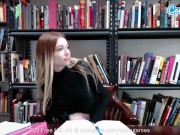 Sexy College Teen Makes Her Pussy Wet During Study Hall 2/16