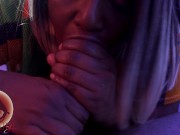 Kitty drains the dick twice 12/16