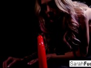 Tattooed MILF Masturbating with a red dildo 5/16