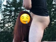Fucking my horny girlfriend outdoors doggystyle - Latinos Puercos 16/16