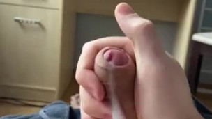 Cum in 2 minutes while parents at home