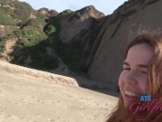 Coastal GFE Experience hanging with Alina West and touching/playing with her pussy on the beach and 12/16