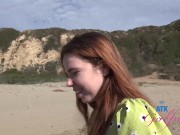 Coastal GFE Experience hanging with Alina West and touching/playing with her pussy on the beach and 13/16