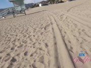 Coastal GFE Experience hanging with Alina West and touching/playing with her pussy on the beach and 14/16