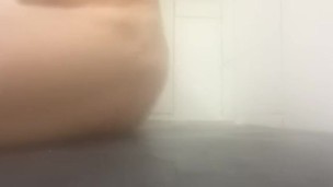 Caught fucking my hole in gym sauna
