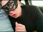 Risky Car 🚘 Blowjob With Cum In Mouth 👄 Two Times Outdoor Cum In Mouth Outside Blowjob 9/16