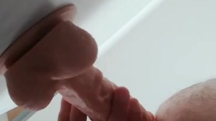my big 8 inch dildo makes me pre cum