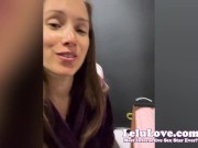 Sneak preview of B's new vlog behind the scenes of me putting up lights before creampie video before/after action - Lelu Love 10/16